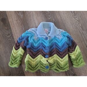 Gymboree Baby Girl Knitted Color Button‎ Up Sweater size 12-18 months #7